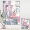 Designart - Durty Shabby Pink Blush I - Shabby Chic Canvas Artwork